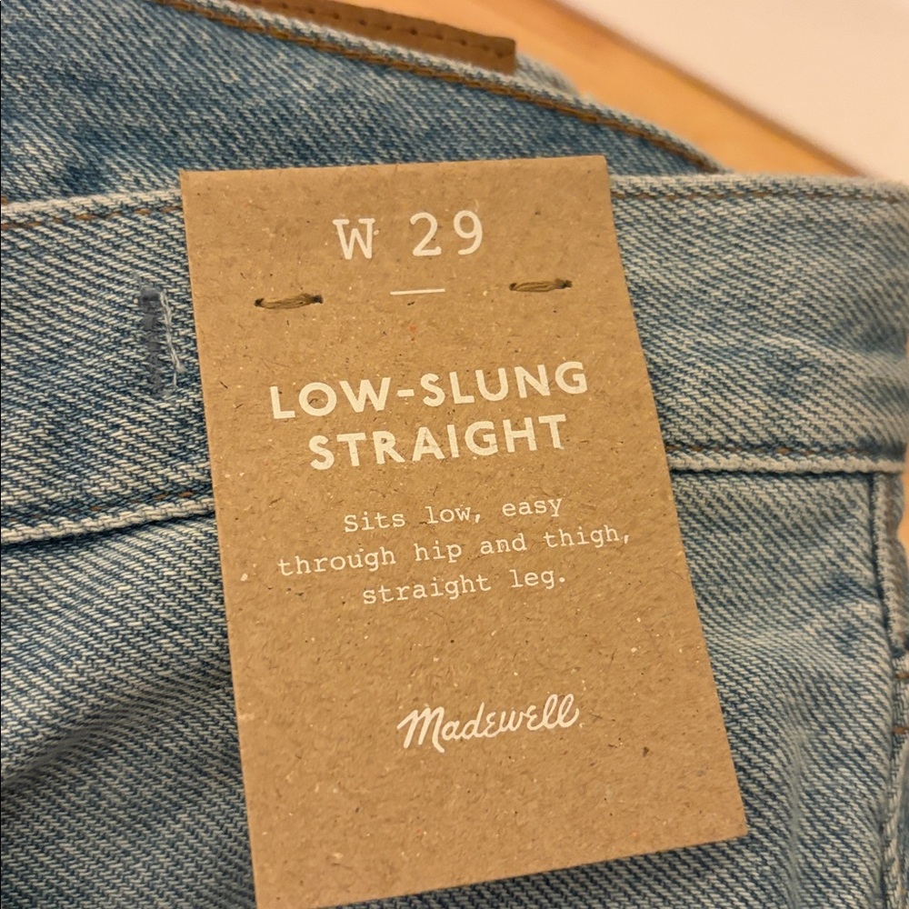 MADEWELL LOW-SLUNG STRAIGHT SIZE 29 - Picture 3 of 5